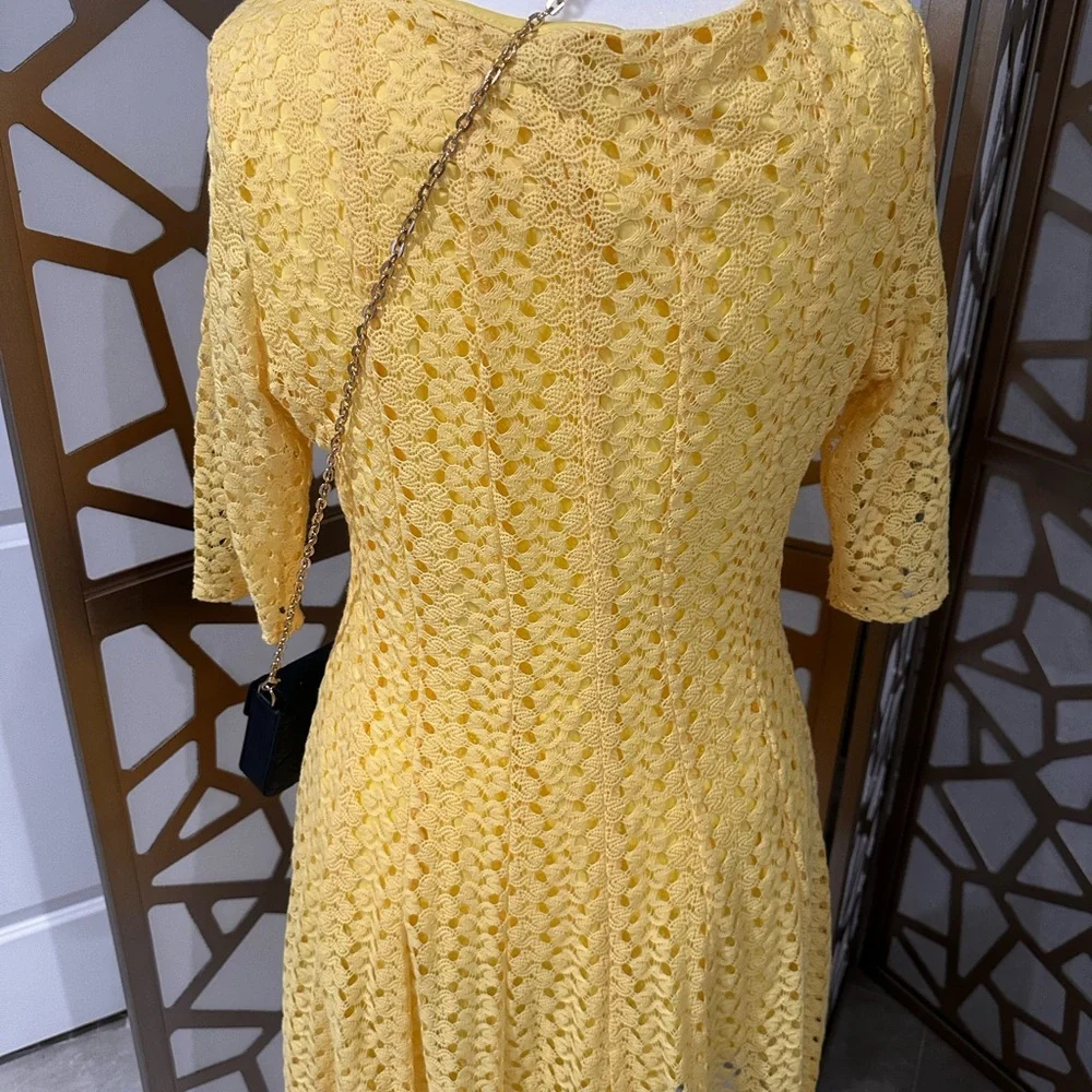 Rabbit Rabbit Rabbit Yellow Lace Mini Dress - Picture 2 of 2